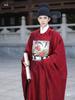 Men's Ming Dynasty Hanfu: First Rank Official Round Neck Robe with Badge.