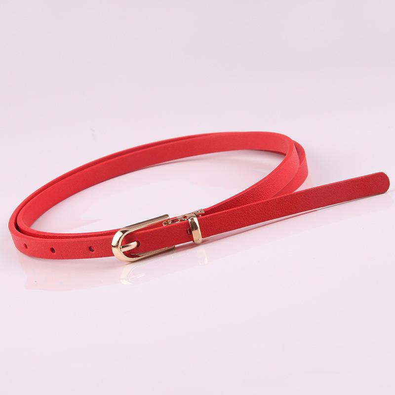 New Multicolor Decorative Leather Waist Belt - Fashionable and Versatile for Ladies