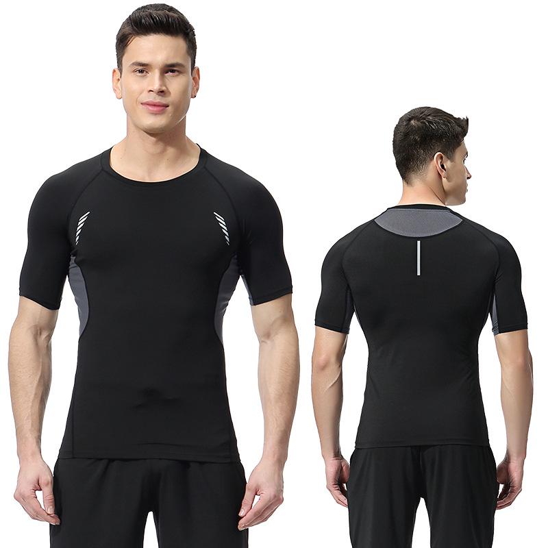 Men's Summer Quick-Dry Elastic T-Shirt for Sports