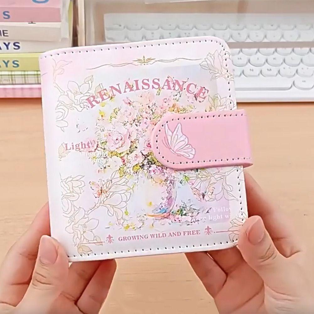 Vintage Card Storage Booklet Retro Picture Album Mini 3-Ring Photo Album Holds  Packaging Supplies