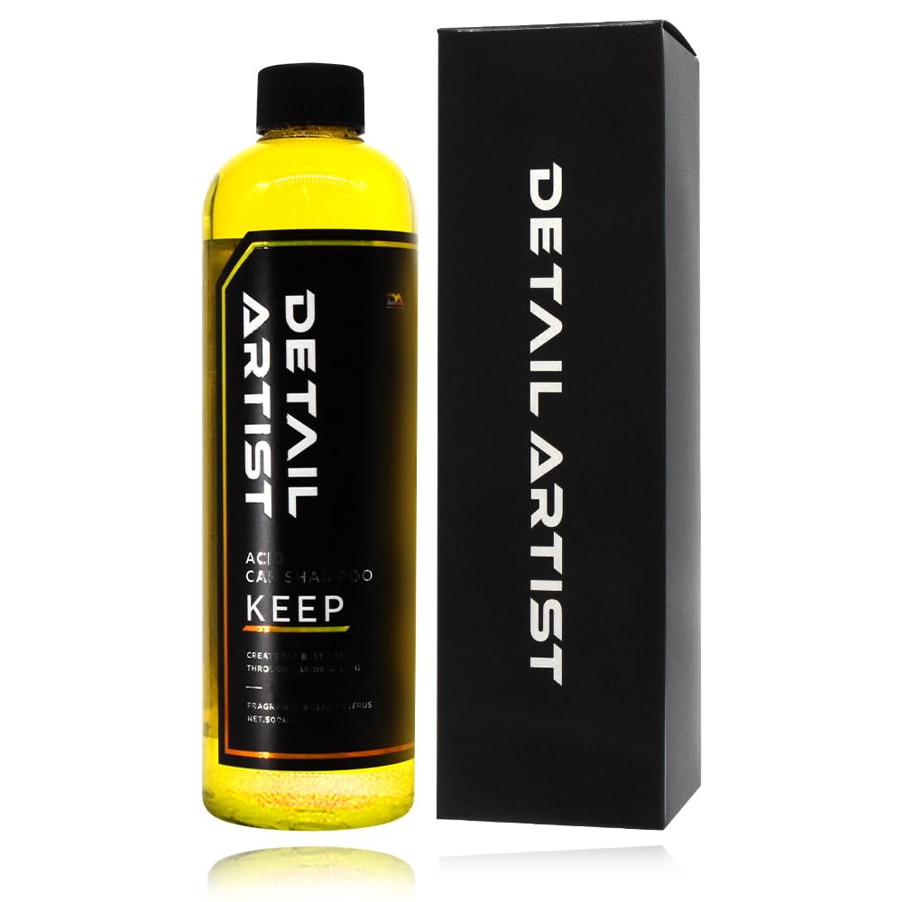 DETAIL ARTIST KEEP Acidic Car 500ml Citrus Effective Against White Mineral for Car Shampoo, Capacity, Scent, Stains, Washes.