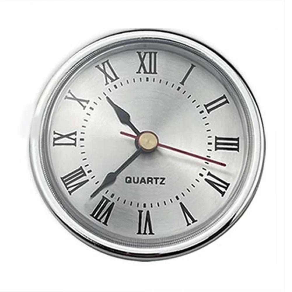 

Movement Insert Quartz Clock Retro Roman Numbers Clock Simple Clock Accessories 65MM Aluminum DIY Parts срібний