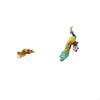 Resin Joseph Jesus Sculpture And Peacock Figurine Decorative Statue for Tabletop Shelf Office Car
