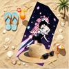 Doll Print Beach Towel, Versatile Lightweight Absorbent Beach Towel for Pool Surf Yoga Bathroom, Perfect Birthday Holiday Gift