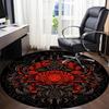 1pc Crab Illustration Chair Carpet for Office, Soft Comfortable Mat For Office, Living Room, Bedroom, Machine Washable Carpet yy251112191