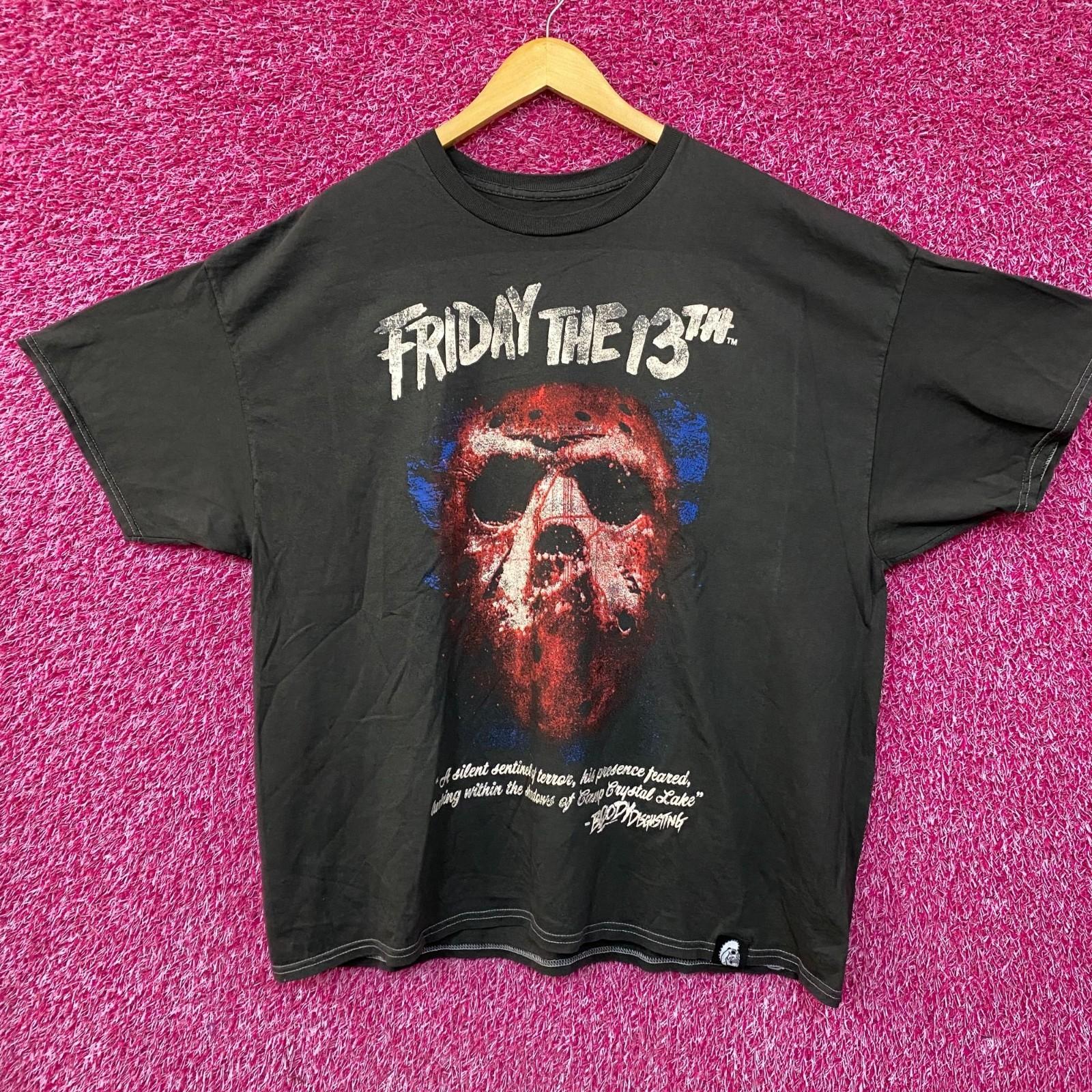 Friday The 13th Jason Voorhees Hockey Mask 100% Cotton T-shirt Mens Tees Top M