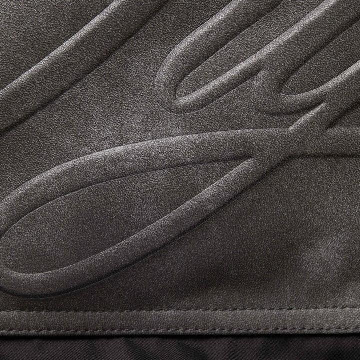 Supreme Leather Yoke Puffer Jacket Black