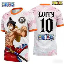 Herren Mode Einteiler T-Shirt Zoro Kunstdruck Jungen Kleidung Mädchen Kurzarm Herren Trikot Leichte Oberteile