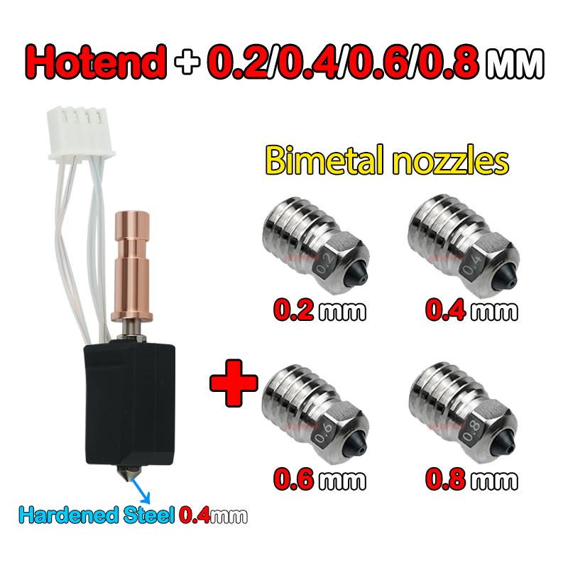 For Anycubic Kobra S1 Hotend Ceramic Nozzle Kobra S1 Combo Head S1C 3d Printer 24V 48W Rapid Heating 320℃ 3d Printer Accessorie
