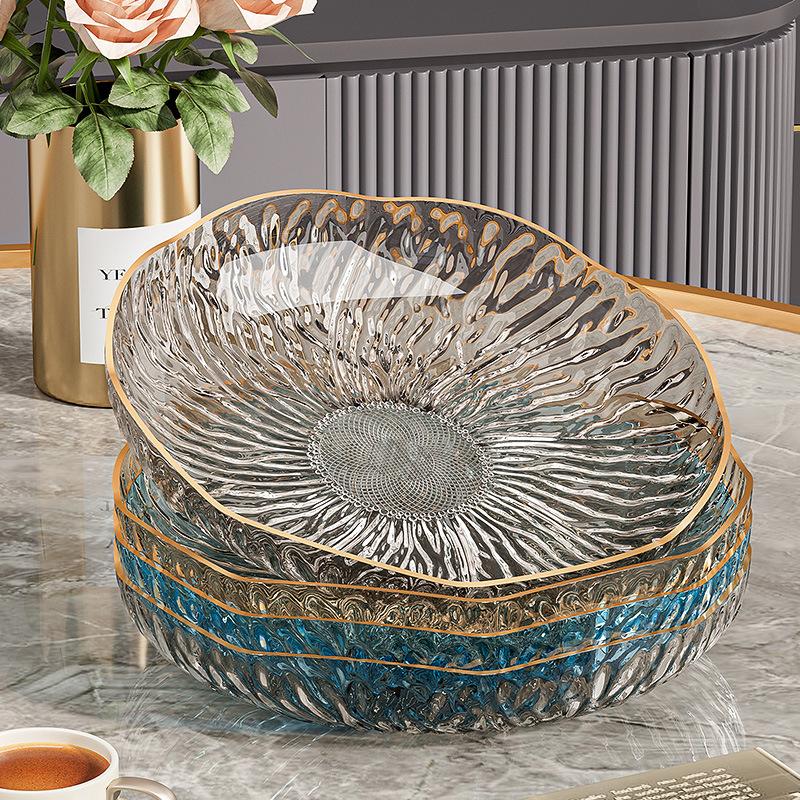 Fruit Plate High Value Plastic Fruit Plate Pet Transparent Ing High Value Plate Household Living Room Snack Plate