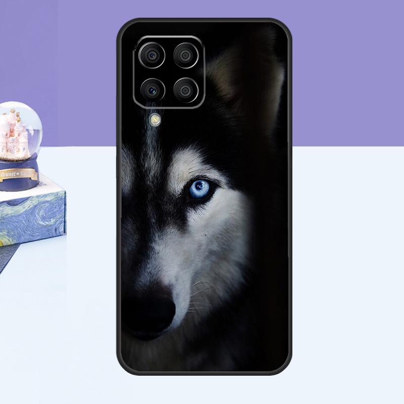 Animal Dog Husky Case For Samsung Galaxy M52 M32 M12 M21 M15 M55 M56 M36 M16 M06 M13 M33 M53 M14 M34 M54 M31