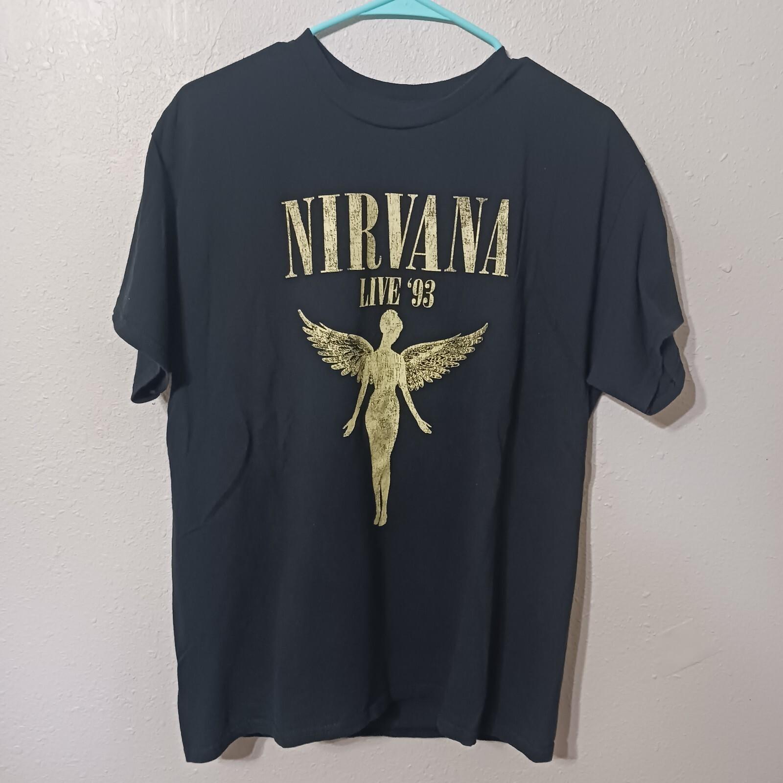 Nirvana Kurt Cobain In Utero Live  93 Licensed T-shirt Large Cotton XXL