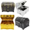 Captain Pirate Treasure Chest Child Treasure Chest Toy Gold Coins Treasure Hunt Game Money Banking Toys Kids Pretend Play