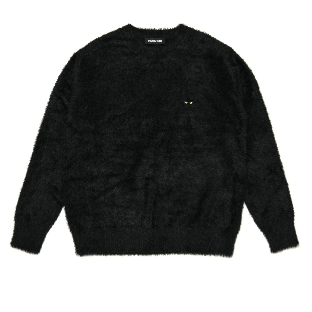 STARRYEYED Angora Fur Knit (Black)