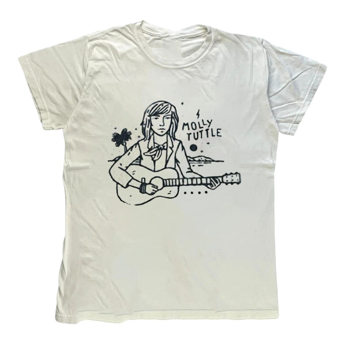 Винтажная футболка Molly Tuttle Guitar Белый цвет S to 5XL VK445 XXXL