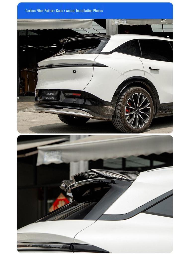 Zeekr 7X Rear Spoiler: Sporty Black MC Style Diffuser Wing