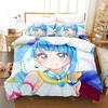 3D Printed Sora Harewataru Glitter Force PreCure Bedding Set for Boys Girls Duvet Cover Twin Queen King Full Single Double Sizes