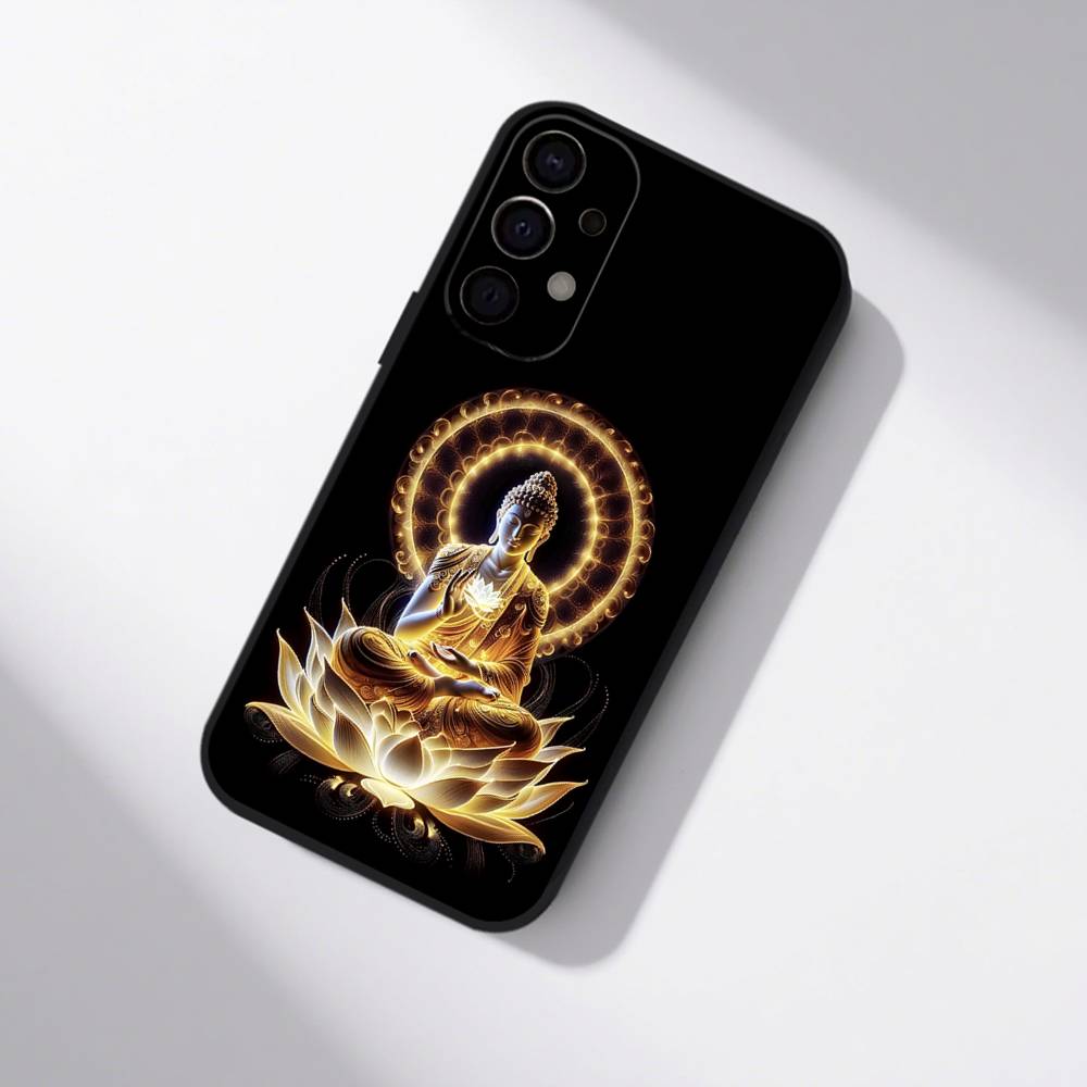 The Buddha Phone Case For Samsung S25,S24,S21,S22,S23,S30,Ultra,S20,Plus,Fe,Lite,5G Black Cover