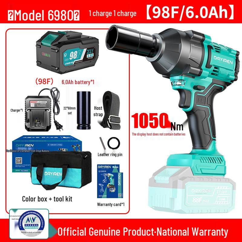 Electric Ratchet Wrench, High Torque, Compatible with DaYi Lithium Batteries