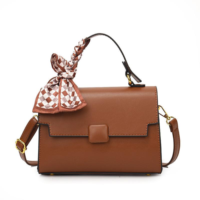 

Women s Unique Design Small Shoulder Bag 2023 New Korean Fashion Crossbody Bag Chic Urban Style коричневий