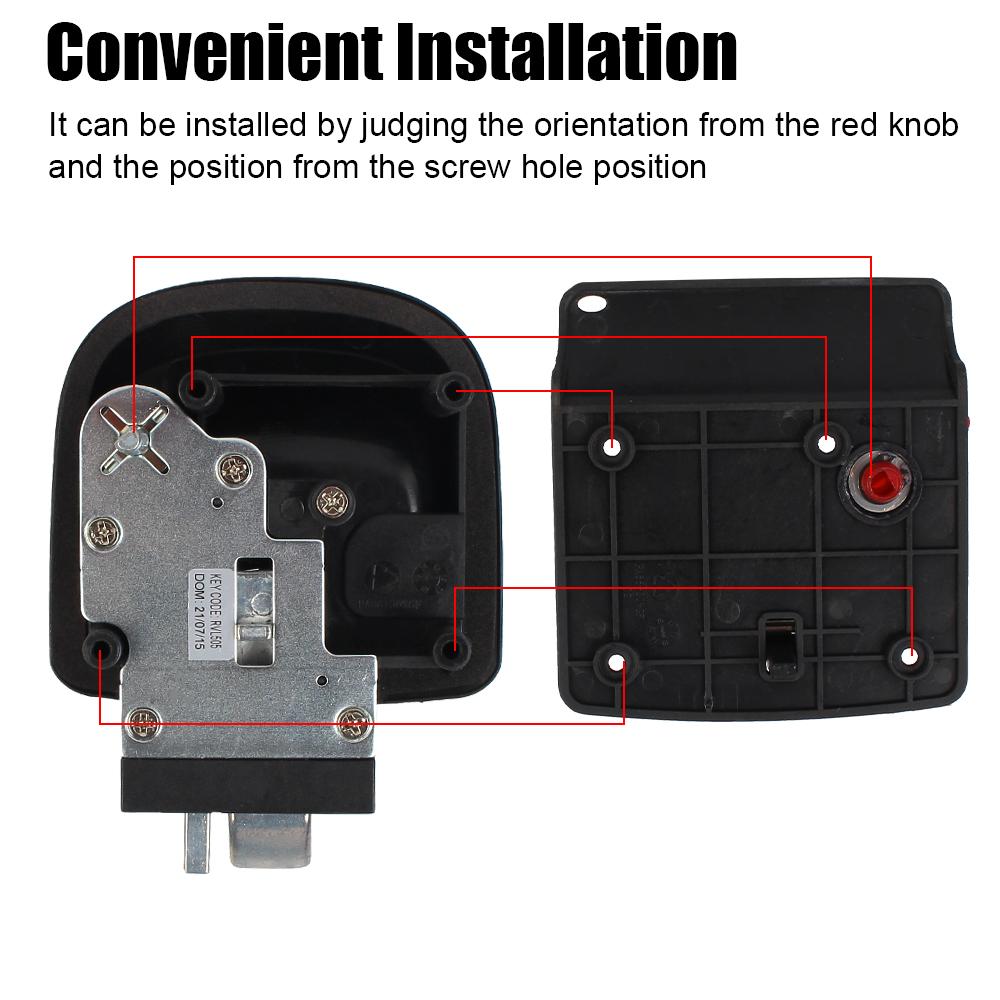 RV Camper Trailer Entry Door Lock Camper Accessories Door Latch Handle with Keys Double Open Door Lock RV Door Lock Replacement