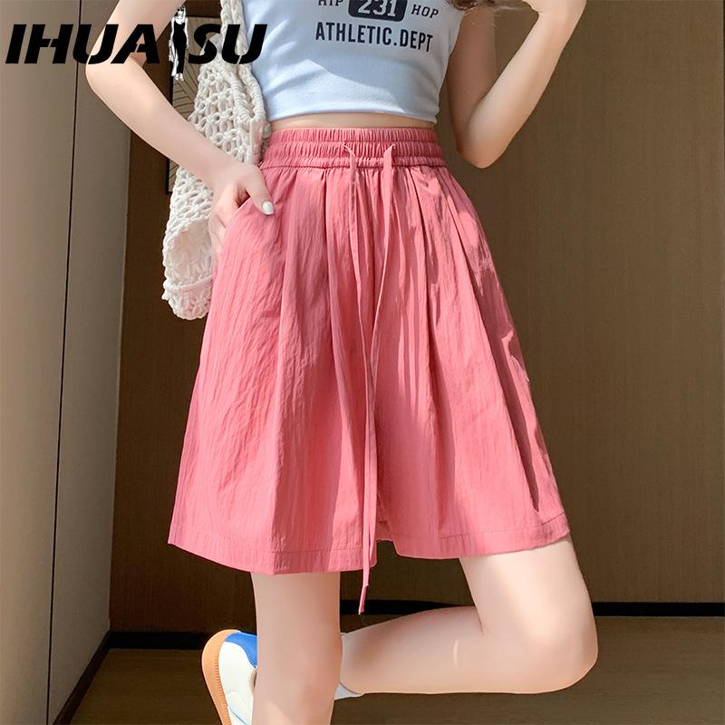 

IHUASU Женские Модные Повседневные Летние Весенние Шорты XL роза розовый