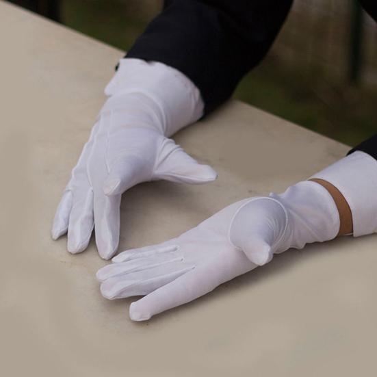 1 pár formálních rukavic pro Tuxedo Honor Guard Parade Inspection Collection Servírujte