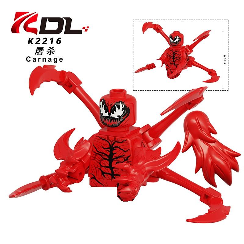 Disney Building Blocks Mini Model Characters Marvel Venom Assembled Mobile Doll Carnage Symbiotic Action Doll Birthday Gift