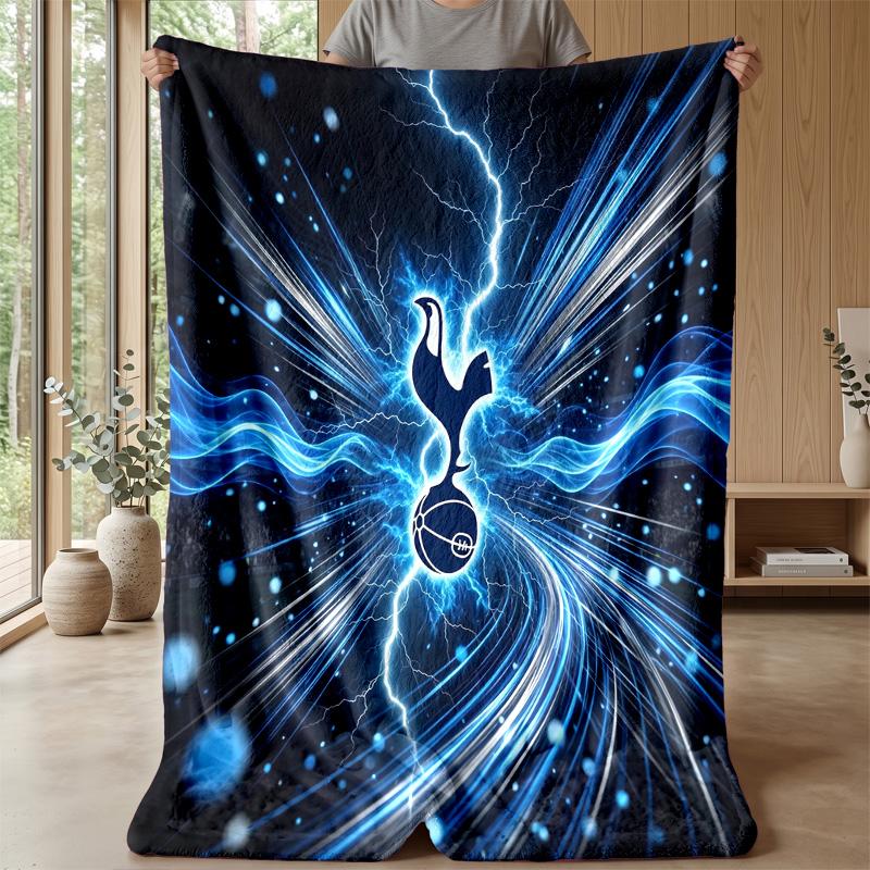 Coperta Tema Tottenham Hotspur Morbida Coperta in Flanella Morbida Coperta Plaid Peluche Accogliente Coperta per Divano Letto per Arredamento Casa