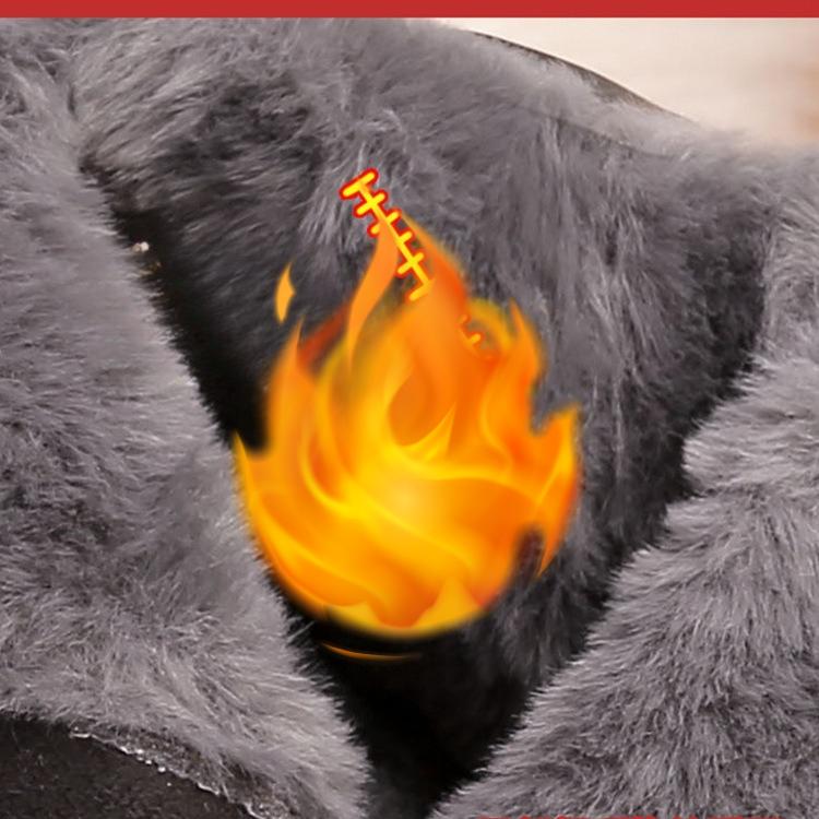 Fashion Winter Women Genuine Leather Ankle Boots Female Thick Wool Warm Snow Boots Mother Waterproof Non-slip Booties