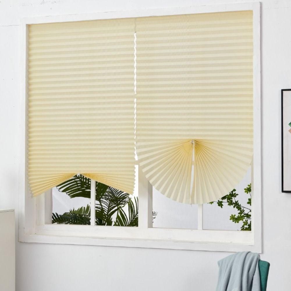 Easy Install Adhesive Paper Shades Cut to Size Blackout Window Blinds  For Windows