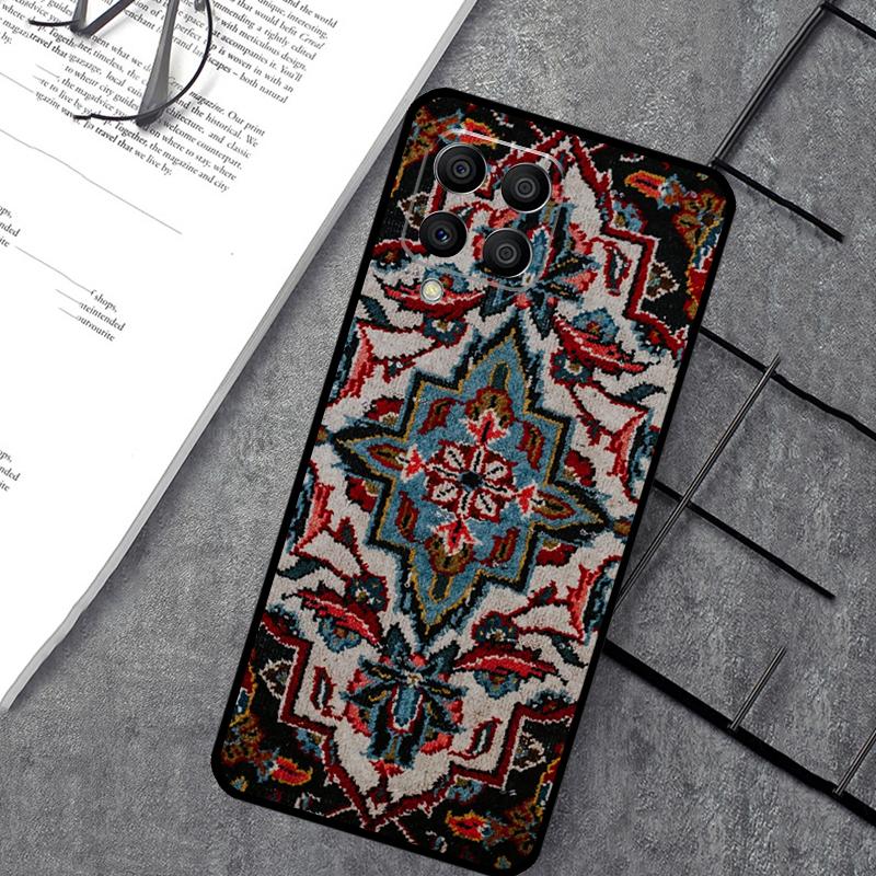 Persian Carpet Floral Pattern Case For Samsung Galaxy M55 M31 M13 M11 M12 M14 M15 M06 M16 M36 M56 M53 M32 M52 M35 M34 M54