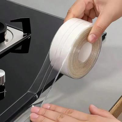 Waterproof Oil Stickers Kitchen Sink Bathroom Transparent Adhesive Anti Mildew Resistant Sealing Strip