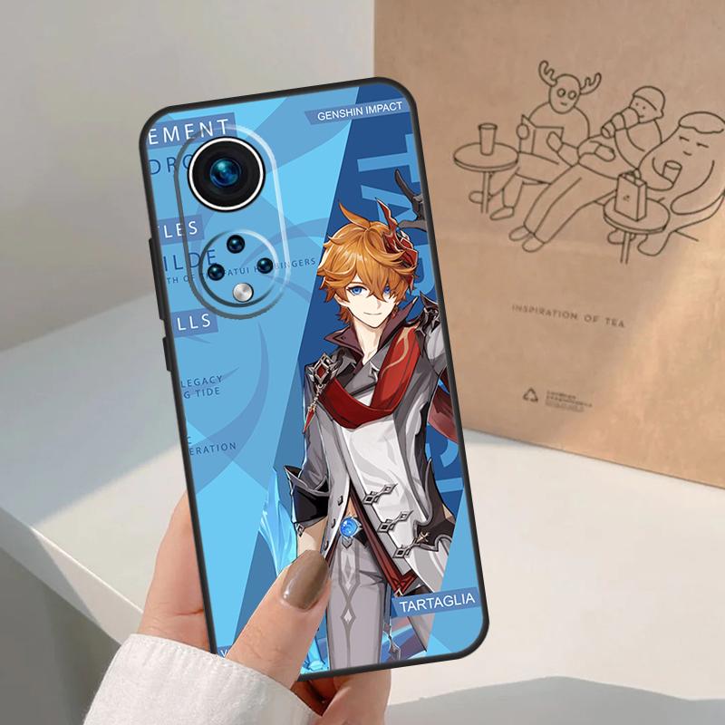 Genshin Impact Tartaglia Case For Honor Magic 5 6 7 Lite 8 Pro Honor 400 200 Pro X9c X9b X9a X8a X8b 50 70 90 Cover