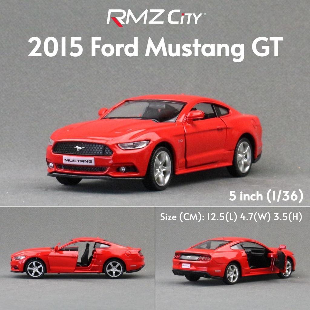Ford Mustang GT 2015 Supersportwagen Simulation Diecasts & Spielzeugfahrzeuge Rückzugsantrieb & Türen öffnen RMZ city 1:36 Legierungs-Sammlermodellauto