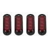 4Pcs Truck Side Lights High Brightness 3000K IP65 Waterproof LEDs Easy Installation Truck Emergency Flash Light 12‑24V