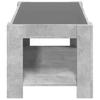 LED Coffee Table Concrete Grey 93 x 53 x 45 cm Particleboard