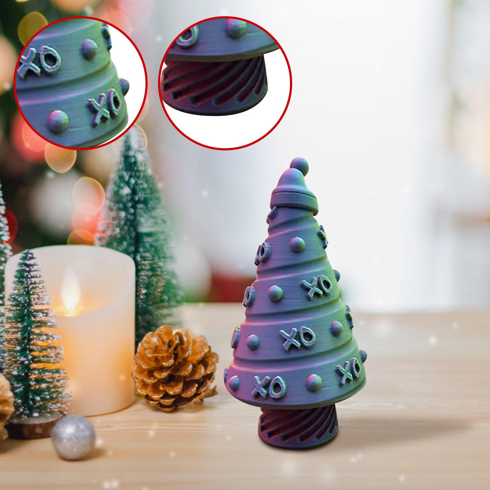 

3D-печатные елочные украшения, 3D-печатные елочные хранилища, праздничные украшения, тайник для сюрпризов One Size синий