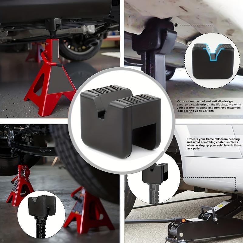 2 Pcs Universal Car Jack Pad - Rubber Body Lift Stand Protector for Off Road Repair Automotive Accessories