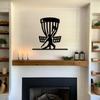 Metal Wall Art Indoor Outdoor Decor Matte Black Sports Theme Golf Kids Room Gift