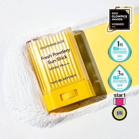 NATUREREPUBLIC California Aloe Sun Stick SPF50+ PA++++ 24 g 2 Varianten (Feuchtigkeitspflege/Kühlung)