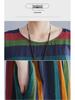 2023 Summer Plus Size Striped Short Sleeve Dress