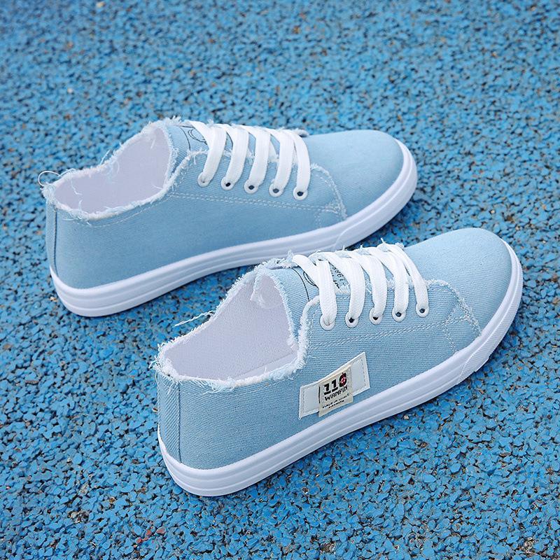 Summer Women's Canvas Shoes: White Spring Sports Flats, Board Shoes for Students