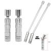 ISGTDRM 14/16mm Magnetic Spark Plug Socket Wrench, 12 Angle Thin Wall 3/8" Drive Sockets Car Repairing Tool