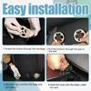 Secure Your Car Seat Covers with 24 Piece Hook Set - 12 Plastic Chucks, 12 Metal Locking Clips