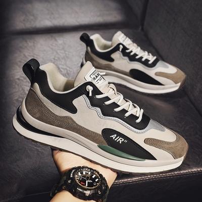 Fashion Men Sneakers Fashion Casual Running Shoe Breathable Lace-up Tennis Brand Shoes PU Leather Luxury Designer Zapatillas De Hombre