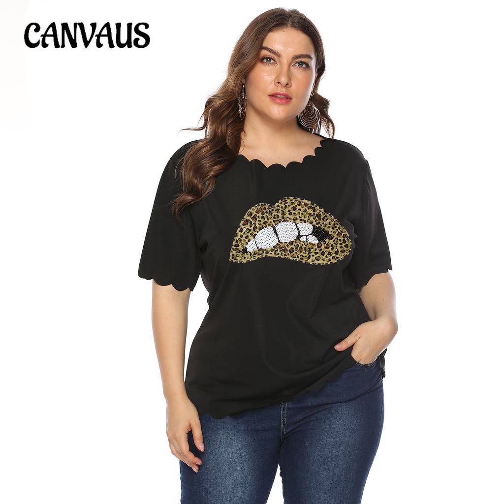 חולצת טריקו לנשים קיץ פלוס סייז נמר חולצת טריקו קז'ואל חולצות שרוולים קצרים