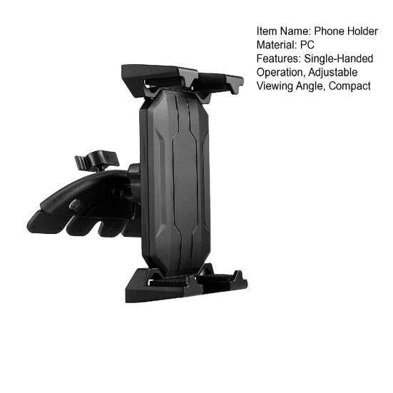 Universal C.D Slot Phone Mount 360 Degrees Adjustable Car Holder for Phones Tablets Hands-Free Dashboard Stand