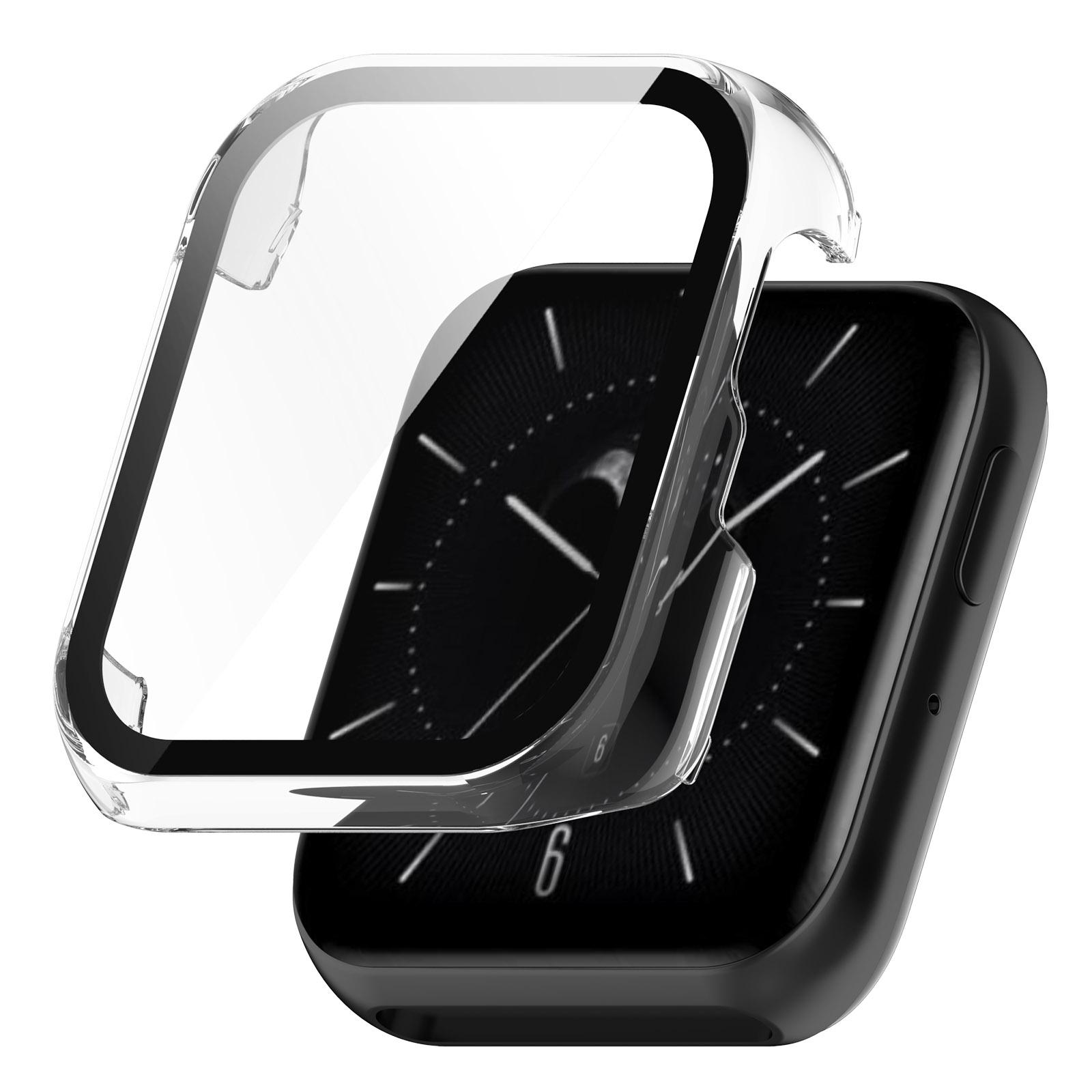 

For Oppo Watch SE Watch Case PC Frame with Tempered Glass Screen Film Transparent