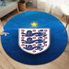 England National Football Team Round Area Rug,Carpet Rug for Living Room Bedroom Sofa Playroom Decor,Non-slip Floor Mat